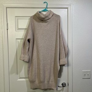 Moth Turtleneck Sweater Dress from Anthropologie, size XL